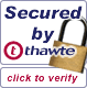 Secured by thawte